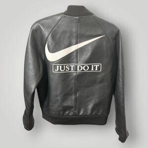 1-of-1 Archive Vintage 90s Vanson Custom Nike Leather Jacket Made in USA Sz 42